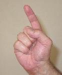 one finger